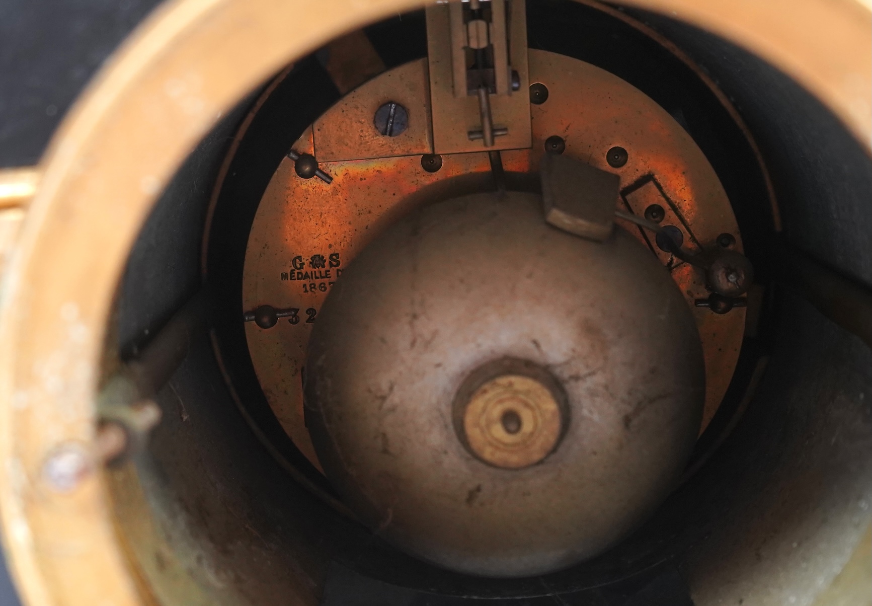 A French gilt bronze figural clock garniture, late 19th century